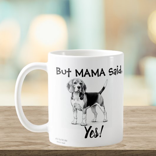 Beagle Tasse/Typografie Kaffeetasse