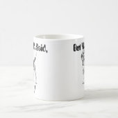 Beagle Tasse/Typografie Kaffeetasse (Mittel)
