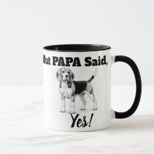 Beagle Tasse/Typografie Tasse
