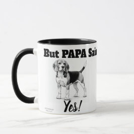 Beagle Tasse/Typografie Tasse