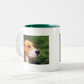 Beagle-Tasse Zweifarbige Tasse (Vorderseite Links)