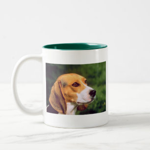Beagle-Tasse Zweifarbige Tasse