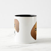 Beagle-Tasse Zweifarbige Tasse (Mittel)
