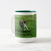 Beagle-Tasse Zweifarbige Tasse (Vorderseite Links)