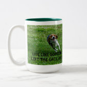Beagle-Tasse Zweifarbige Tasse (Links)