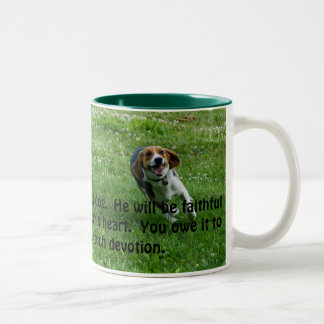 Beagle-Tasse Zweifarbige Tasse