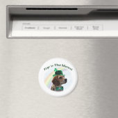 Beagle Top of the Morn'; Beagle St. Patrick's Day Magnet (In Situ (Geschirrspüler))