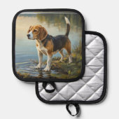Beagle Topflappen (Vorderseite/Rückseite)