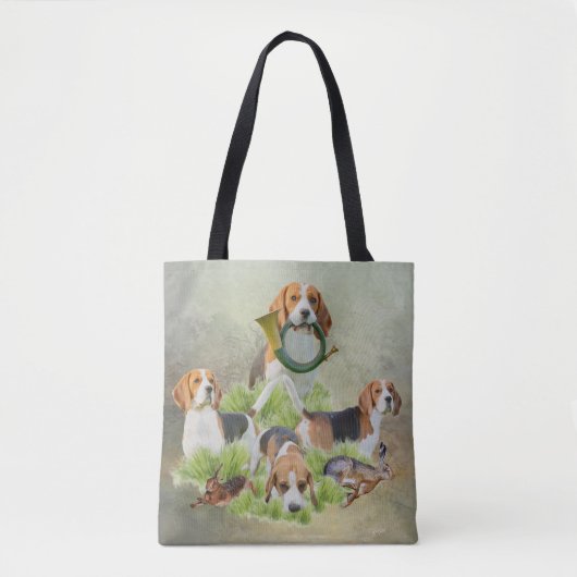 Beagle-Totbeutel Tasche (Vorderseite)