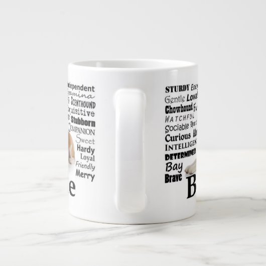 Beagle Traits Jumbo Tasse (Rückseite)