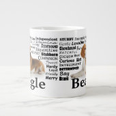 Beagle Traits Jumbo Tasse (Vorderseite)