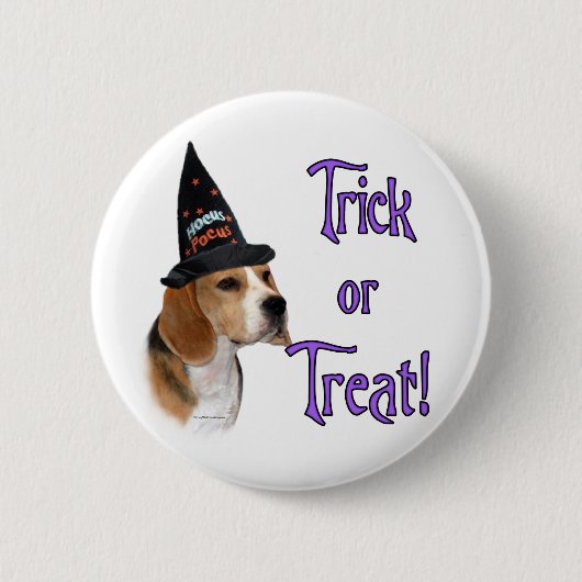 Beagle Trick Button (Vorderseite)