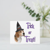 Beagle Trick Postkarte (Stehend Vorderseite)