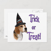 Beagle Trick Postkarte (Vorne/Hinten)