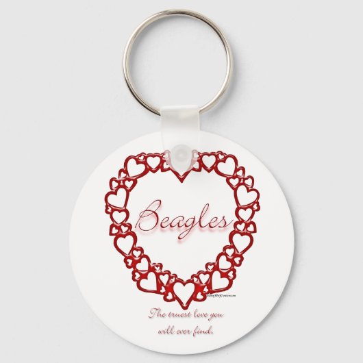 Beagle True Love - Schlüsselanhänger (Vorderseite)