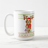 Beagle Ugly Christmas Lights Kaffeetasse (Links)