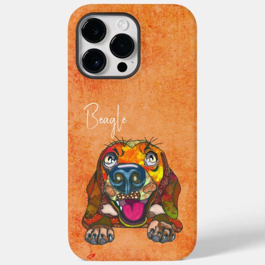 Beagle Ugly Face Case-Mate iPhone Case (Rückseite)