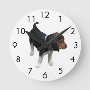 Beagle-Uhr Runde Wanduhr