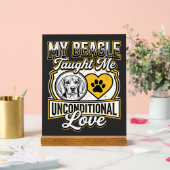 Beagle Unbedingte Liebe Hundebesitzer Acrylschild (Hochzeit)