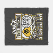 Beagle Unbedingte Liebe Hundebesitzer Fleecedecke (Vorderseite (Horizontal))