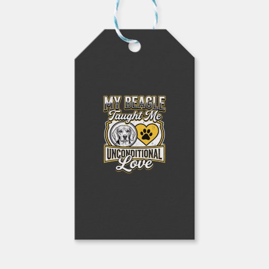 Beagle Unbedingte Liebe Hundebesitzer Geschenkanhänger (Vorderseite)