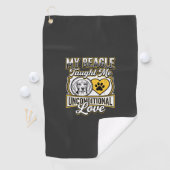 Beagle Unbedingte Liebe Hundebesitzer Golfhandtuch (Insitu)