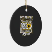 Beagle Unbedingte Liebe Hundebesitzer Keramik Ornament (Rechts)