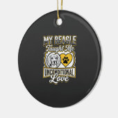 Beagle Unbedingte Liebe Hundebesitzer Keramik Ornament (Links)