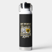 Beagle Unbedingte Liebe Hundebesitzer Trinkflasche (Vorderseite)