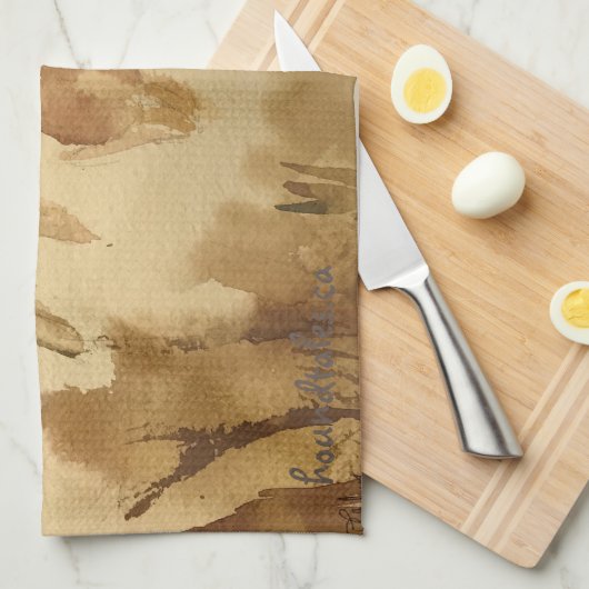 Beagle und Bunny Geschirrtuch (Viertel Falte)