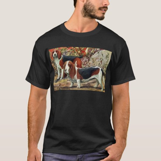 Beagle-und Dachshund-Jagdhund T-Shirt (Vorderseite)