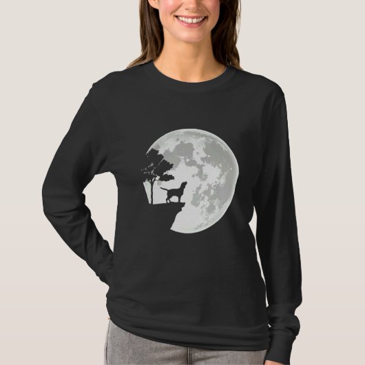Beagle- und Mondkostüm T-Shirt (Vorderseite)