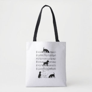 Beagle und Musiknote Clef Musiker Niedlicher Beagl Tasche