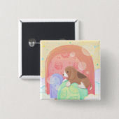 Beagle und Popsicles Button (Vorne & Hinten)