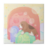 Beagle und Popsicles Fliese (Vorderseite)