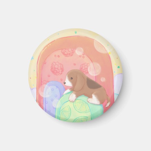 Beagle und Popsicles Magnet (Vorne)