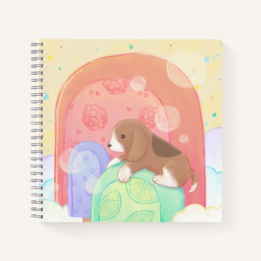 Beagle und Popsicles Notizblock (Vorderseite)