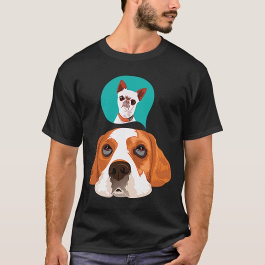 Beagle und Pug T-Shirt (Vorderseite)
