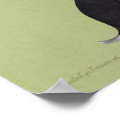 Beagle und Rose Kinderzimmer Personalized Poster (Ecke)