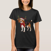 Beagle und Weihnachten Klassischer T - Shirt (Vorderseite)