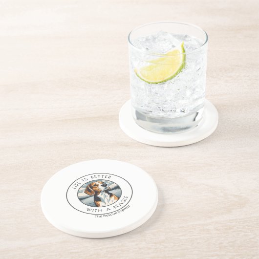 Beagle Untersetzer (Seite)