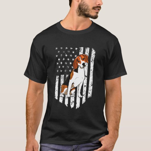 Beagle Usa T-Shirt (Vorderseite)