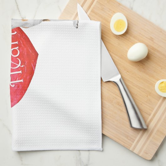 Beagle Valentine Handtuch (Viertel Falte)