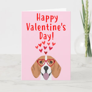 Beagle Valentine's Day Card Feiertagskarte