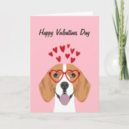 Beagle Valentines Dog Card - Hundevalente Liebe Feiertagskarte