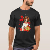 Beagle Valentinstag Dog Valentine T-Shirt (Vorderseite)