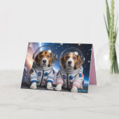 Beagle Valentinstagskarte Dankeskarte (Rückseite)
