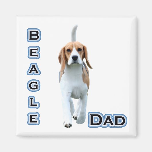 Beagle Vater 4 - Magnet (Vorne)