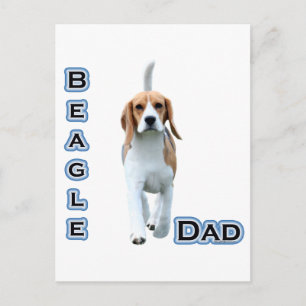 BEAGLE VATER 4 POSTKARTE