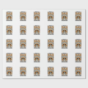 Beagle-Vater, angetrieben von Kaffee und Hundefell Geschenkpapier